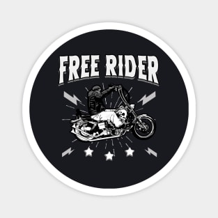 Free Rider vintage Motorbike Biker Gift Magnet